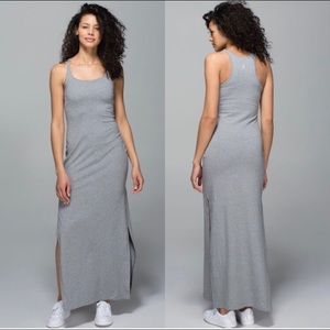 LuluLemon Refresh Maxi Dress Grey size 6